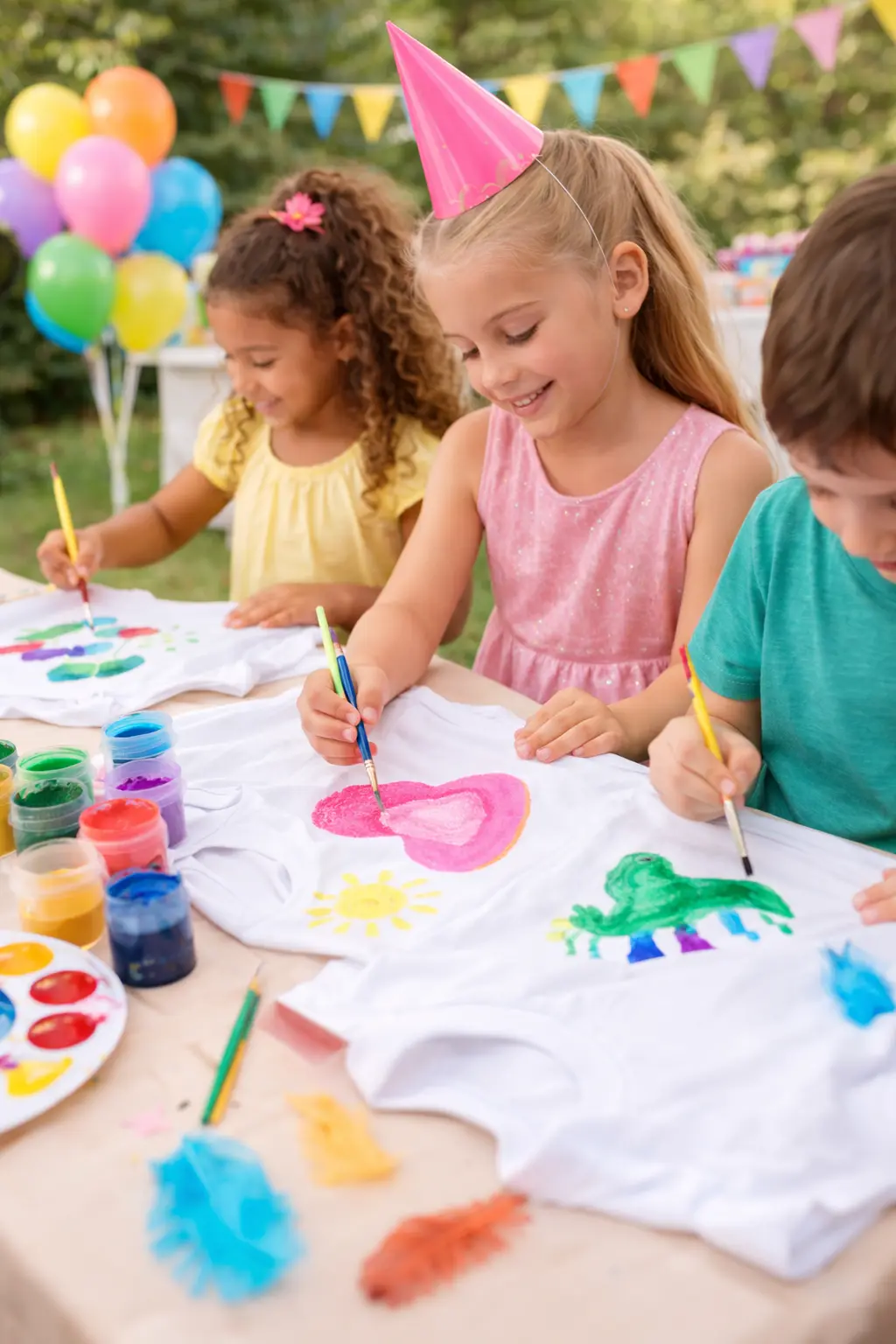 pintura de t-shirts para festas infantis